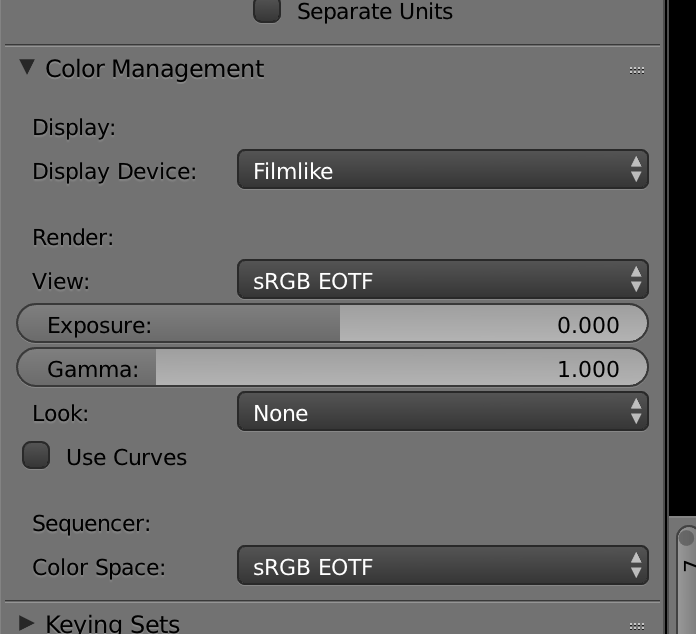 Color manager. Настройки 2д. Color Management. Aces vs SRGB.