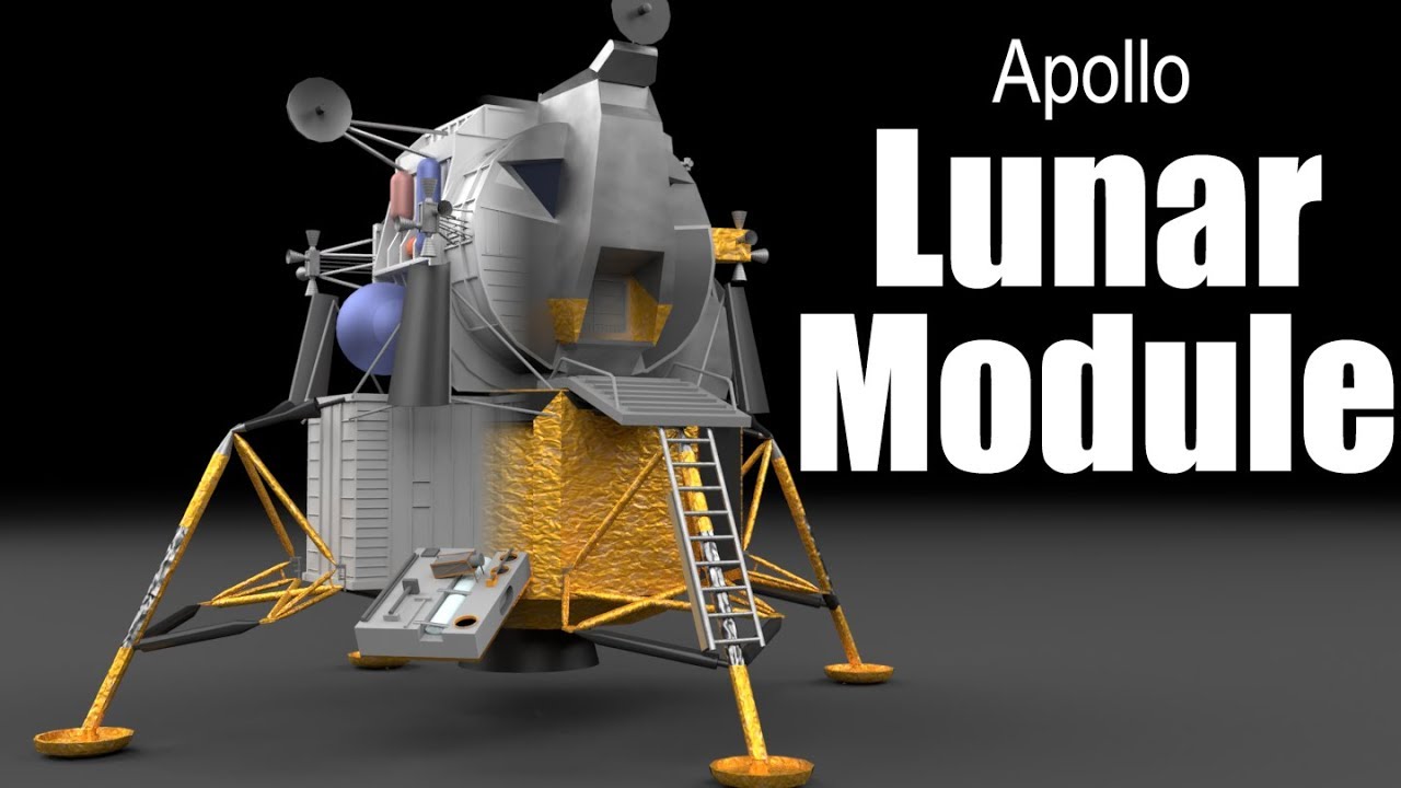 Lampe illusion 3d module lunaire apollo lem