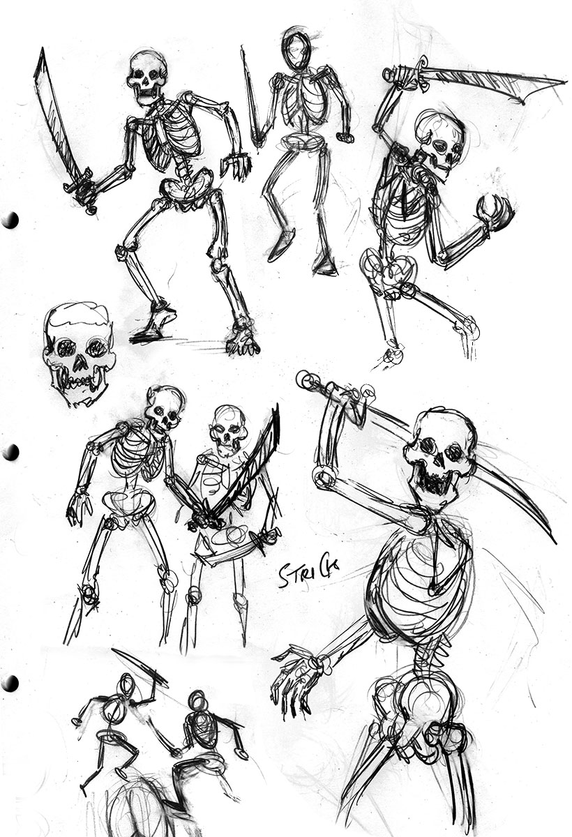 Silly Skeleton Poses on Elegant Halloween Table - Debbee's Buzz