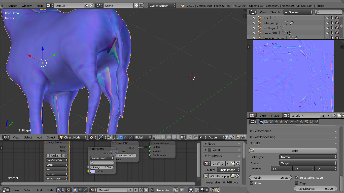 Baking normal map issue (result is not as expected...) - Materials and ...