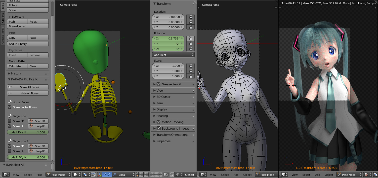 Miku Rig Miku-san WIP - Works in Progress - Blender Artists Community