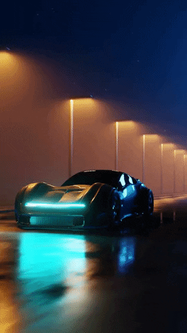 Neon Car In The Rain Live PC HD wallpaper  Pxfuel