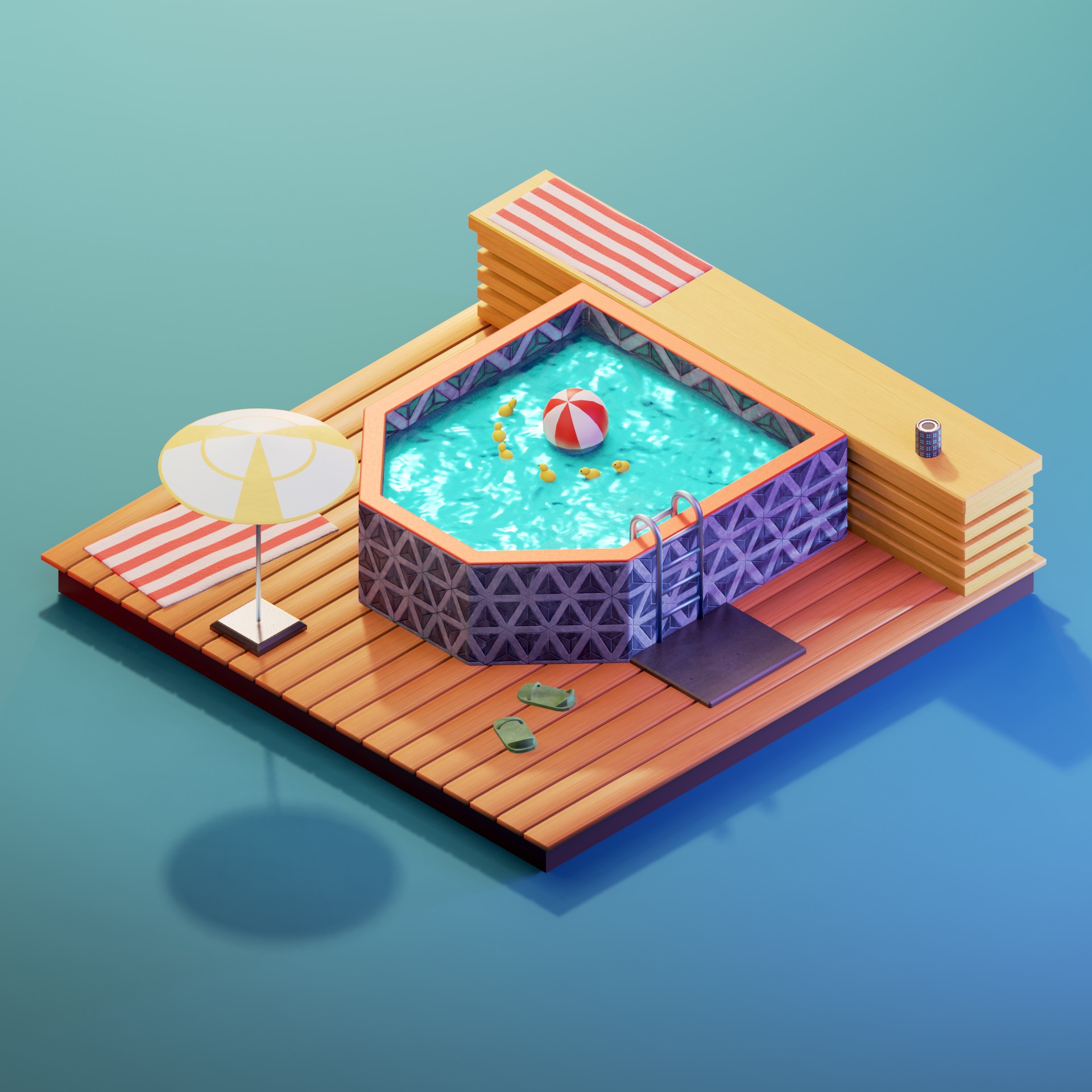 Summer Pool - Finished Projects - Blender Artists Community