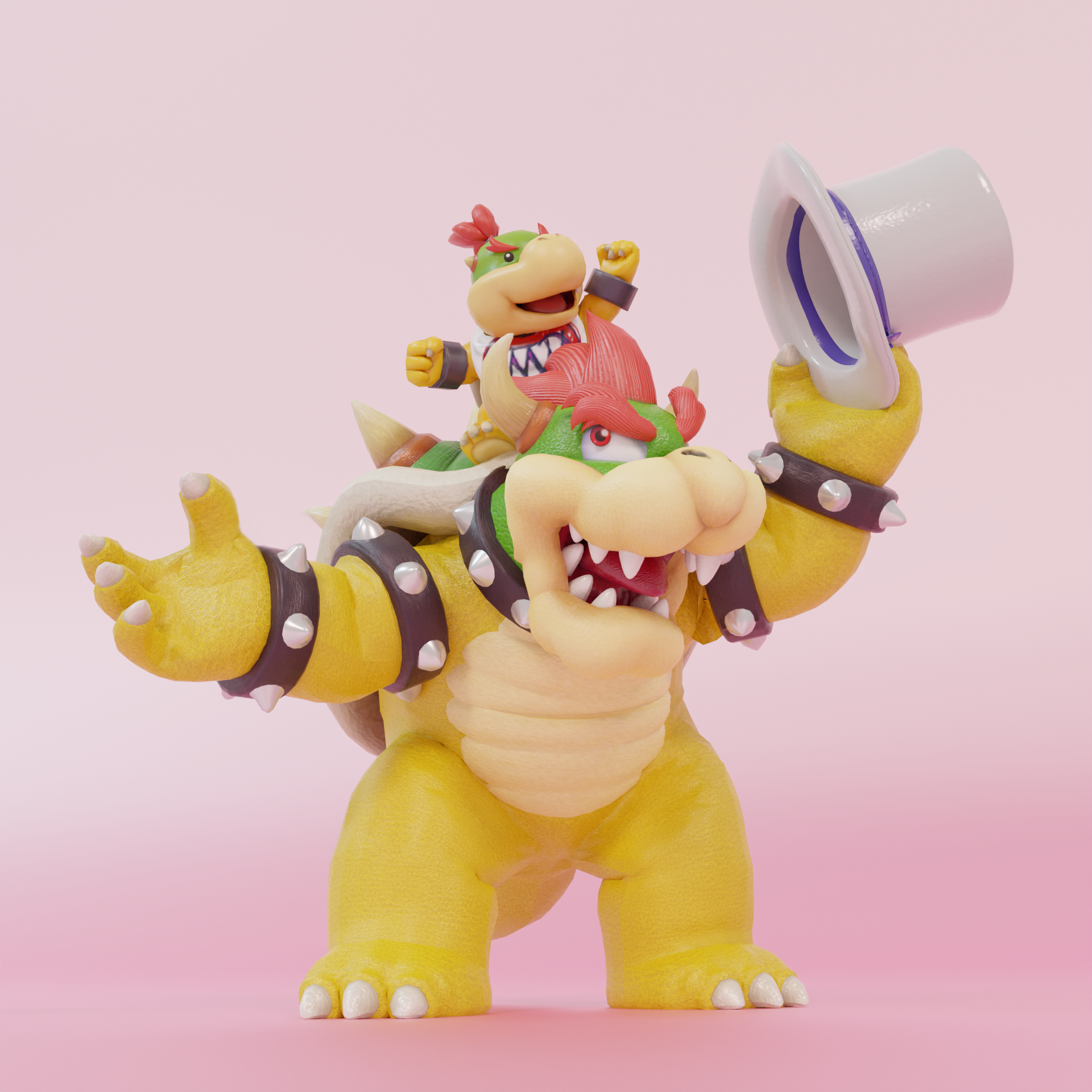 Bowser  Super Mario Bros - Finished Projects - Blender Artists