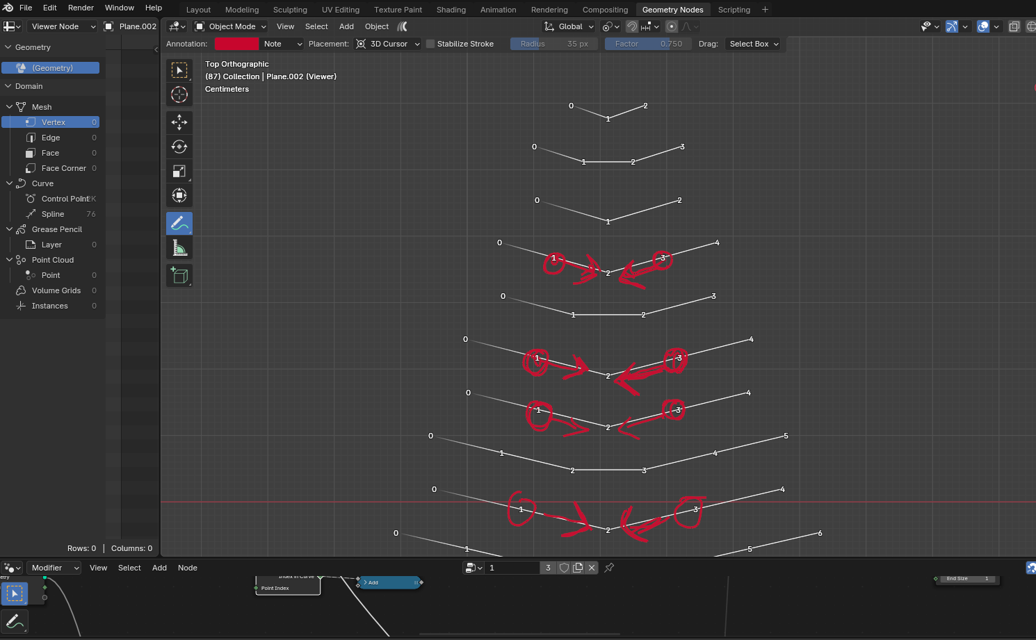 How to slide points on a curve in geometry nodes - Modeling - Blender ...