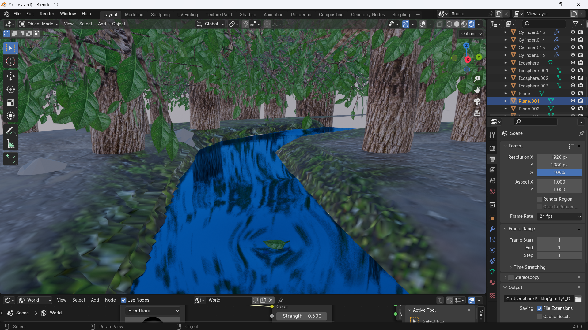 Forest with a river, rendered in EEVEE - Finished Projects - Blender ...