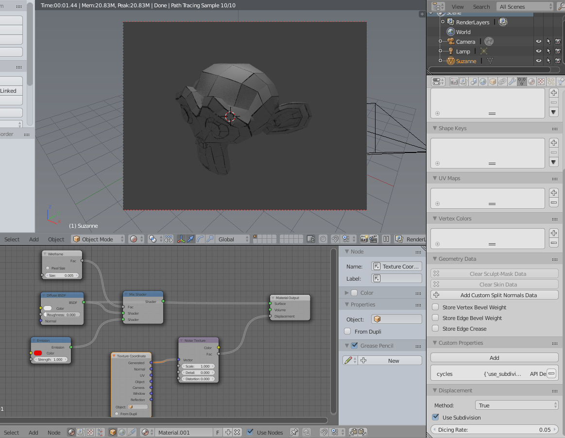 True Displacement Problem - Lighting and Rendering - Blender Artists ...