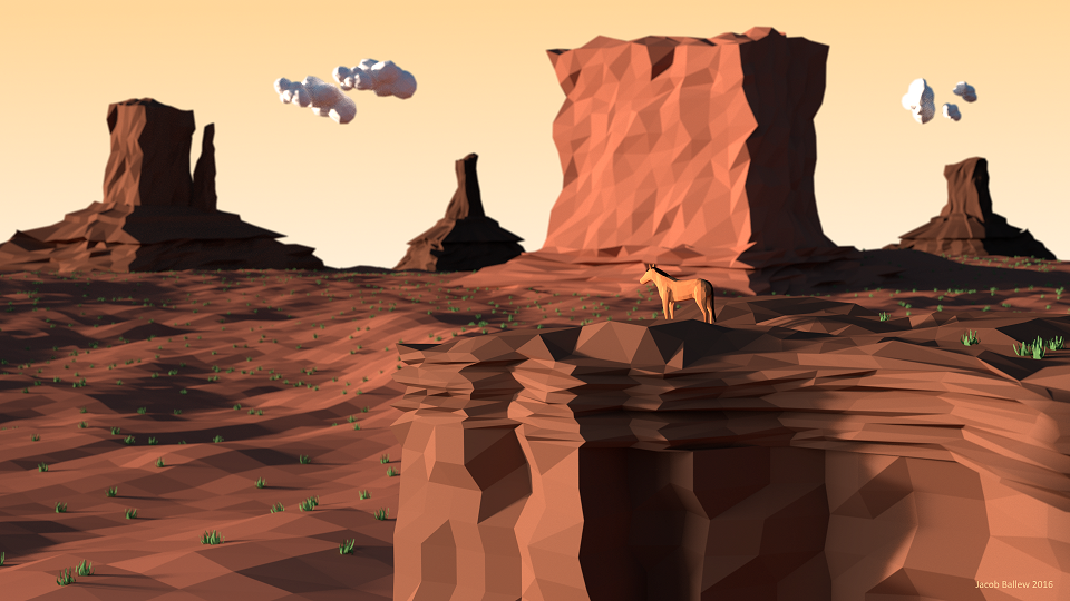 attempt at low poly art - Finished Projects - Blender Artists Community