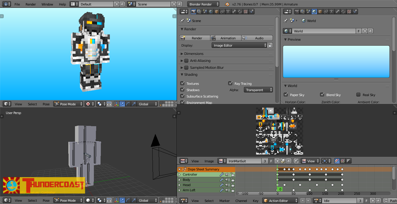 Paint Minecraft Skins in Blender – Blender Knowledgebase