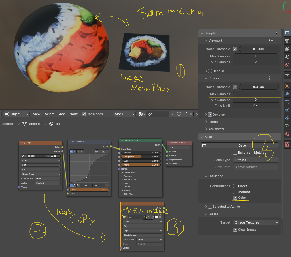How to render a texture with node result (no bake, no uvUnwarp ...