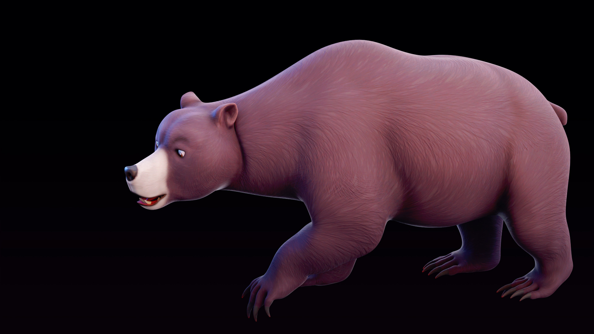 Low Poly Grizzly Bear in Blender 2.91 