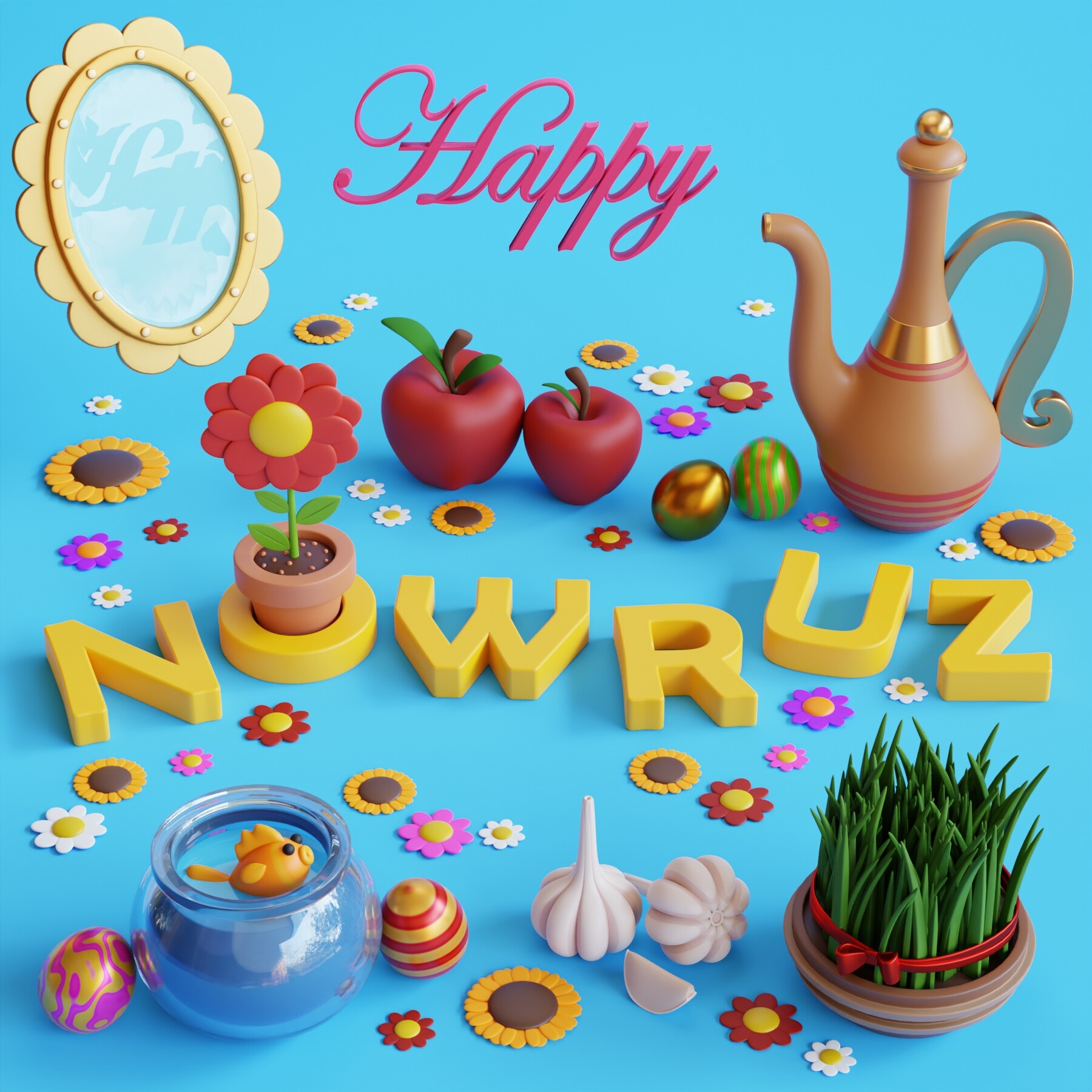 Happy Nowruz! Finished Projects Blender Artists Community