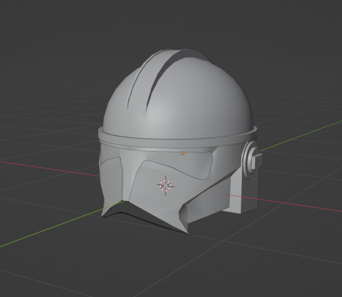 Lower Part of a Clone Trooper Phase II Helmet - Modeling - Blender ...