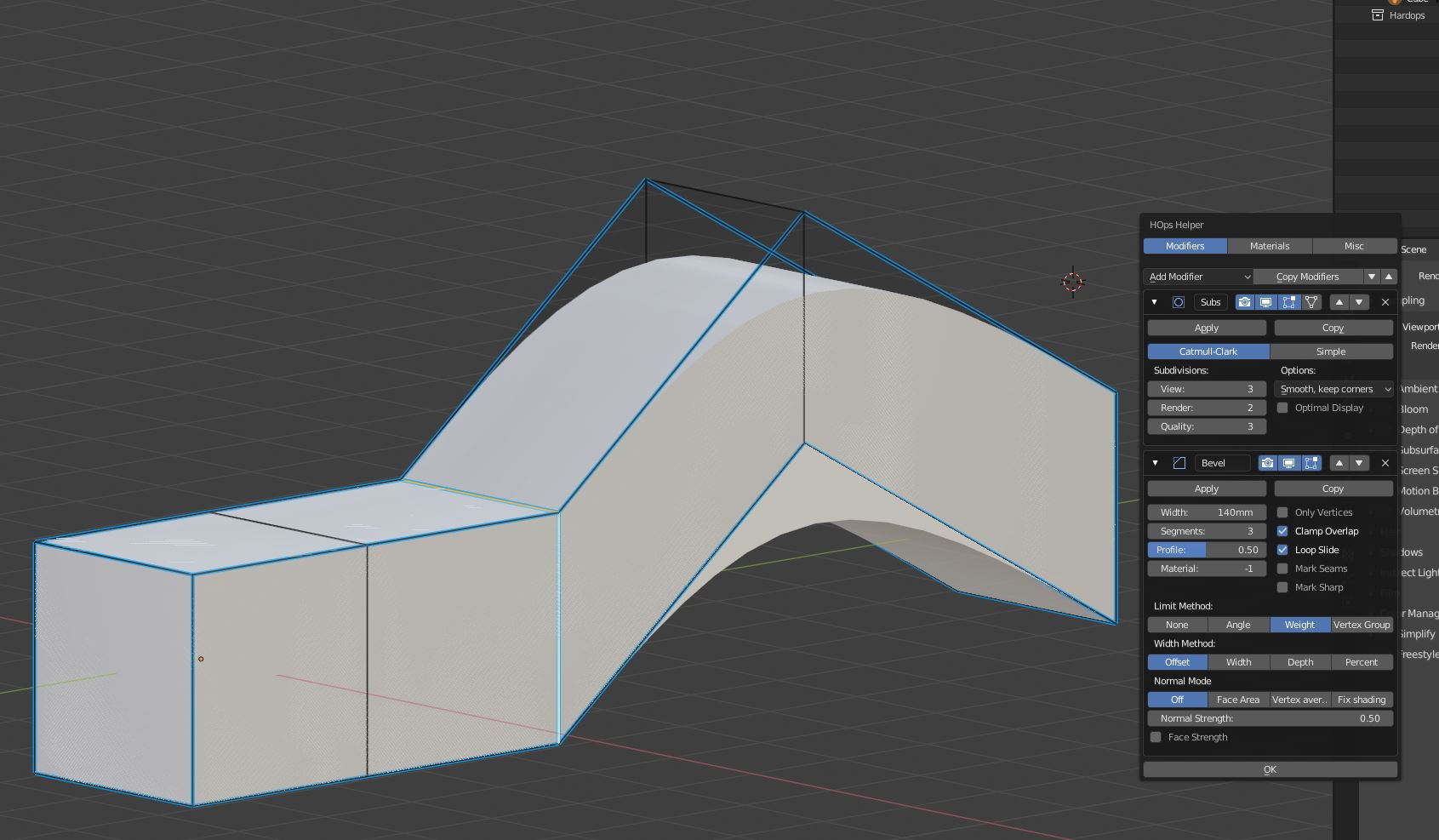 Bevel Weight Not Working After Subsurf Modifier Technical Support Blender Artists Community