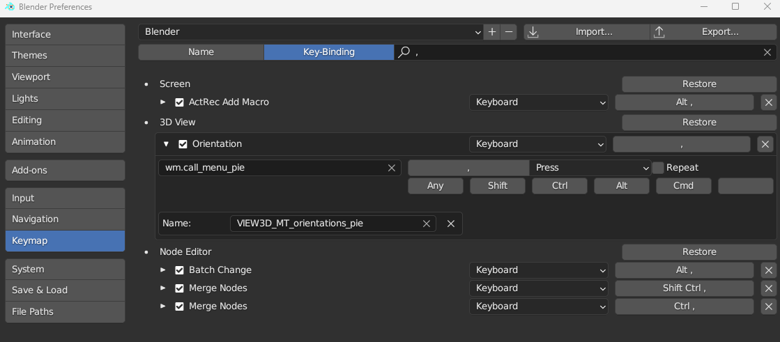 Shortcuts for transform orientation - Modeling - Blender Artists Community