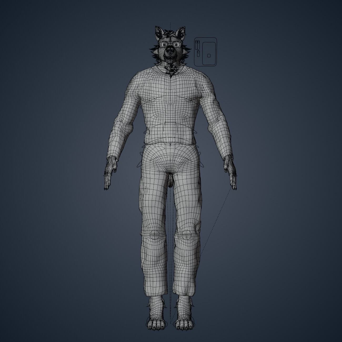 Anthro Wolf character model - Finished Projects - Blender Artists Community