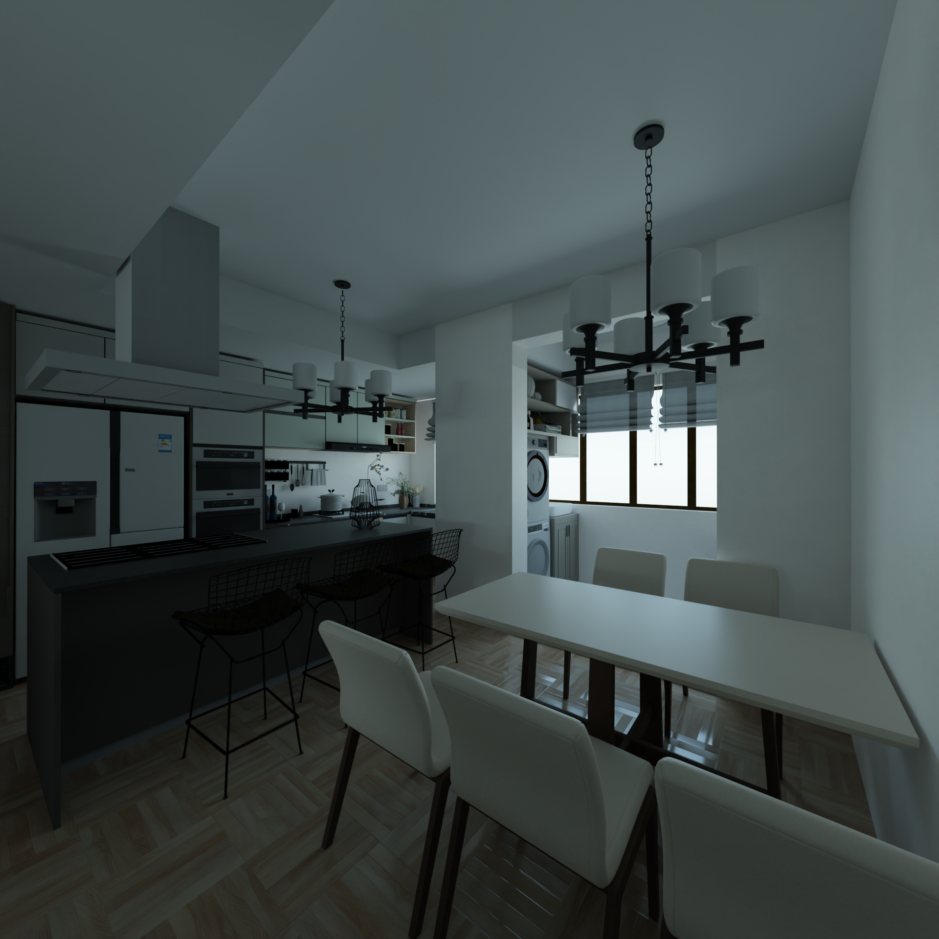 House Rendering Exercise Recently I did a rendering exercise in a living space - Finished ...