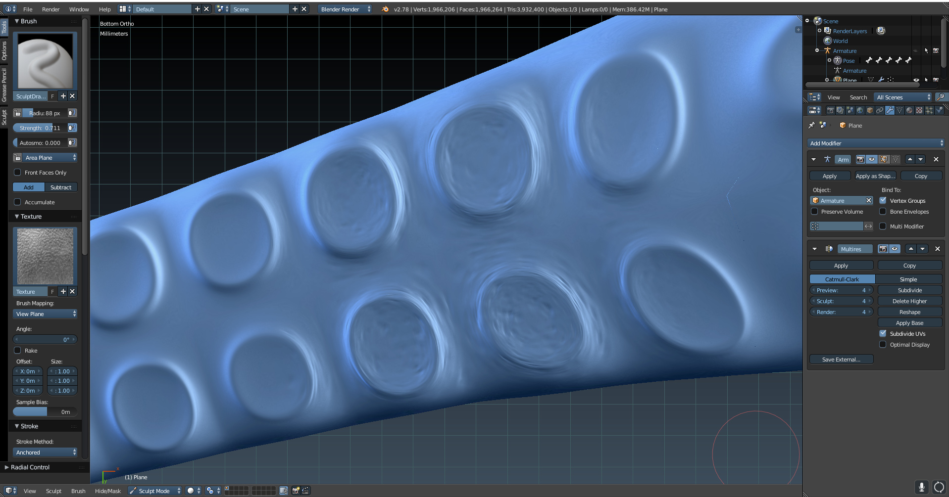 Creating new sculpting brush with texture - Modeling - Blender Artists ...
