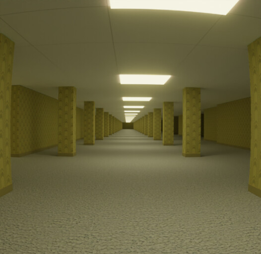 Blender) Made a 3D render of Level Fun =) : r/backrooms