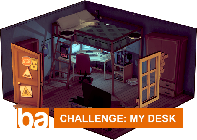 BAC: "My Desk" - Feedback, WIP, Inspiration and more! - Blender Challenges Blender