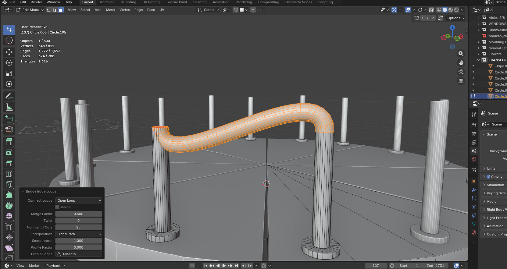 Bridge edge loop problem - Modeling - Blender Artists Community