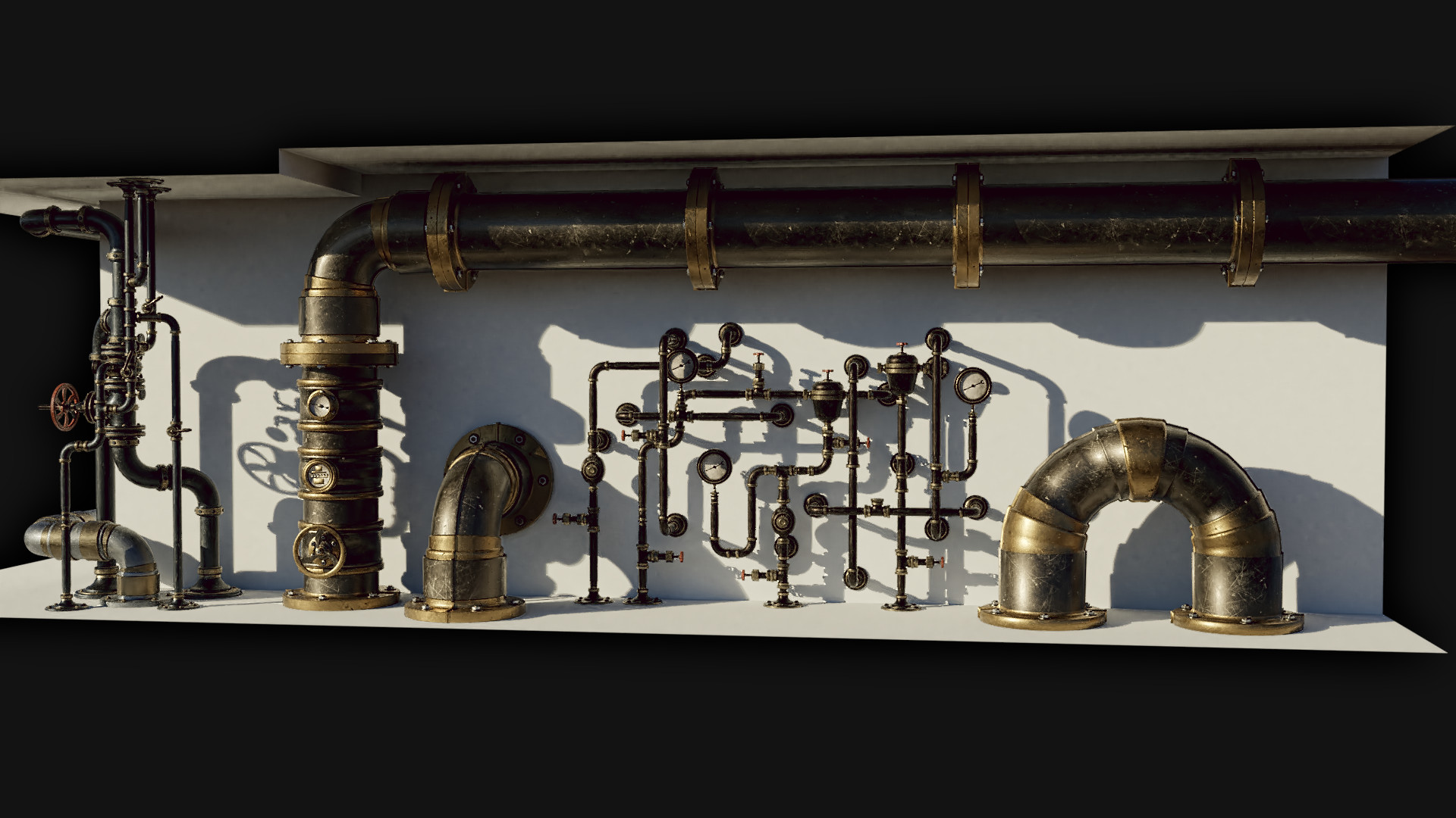 steampunk steam pipes