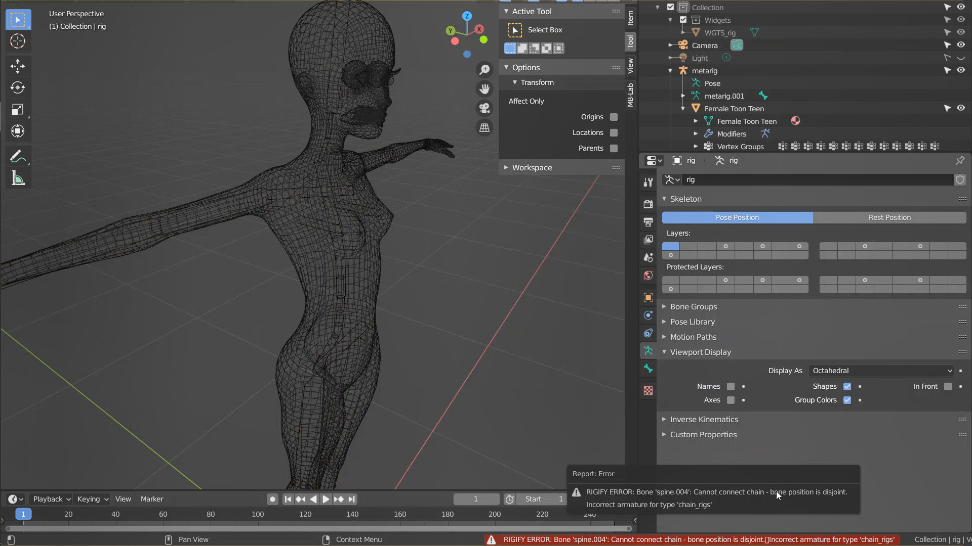 Blender Rigify Example Rigify won't work ... uh ... help? - Works in Progress - Blender ...
