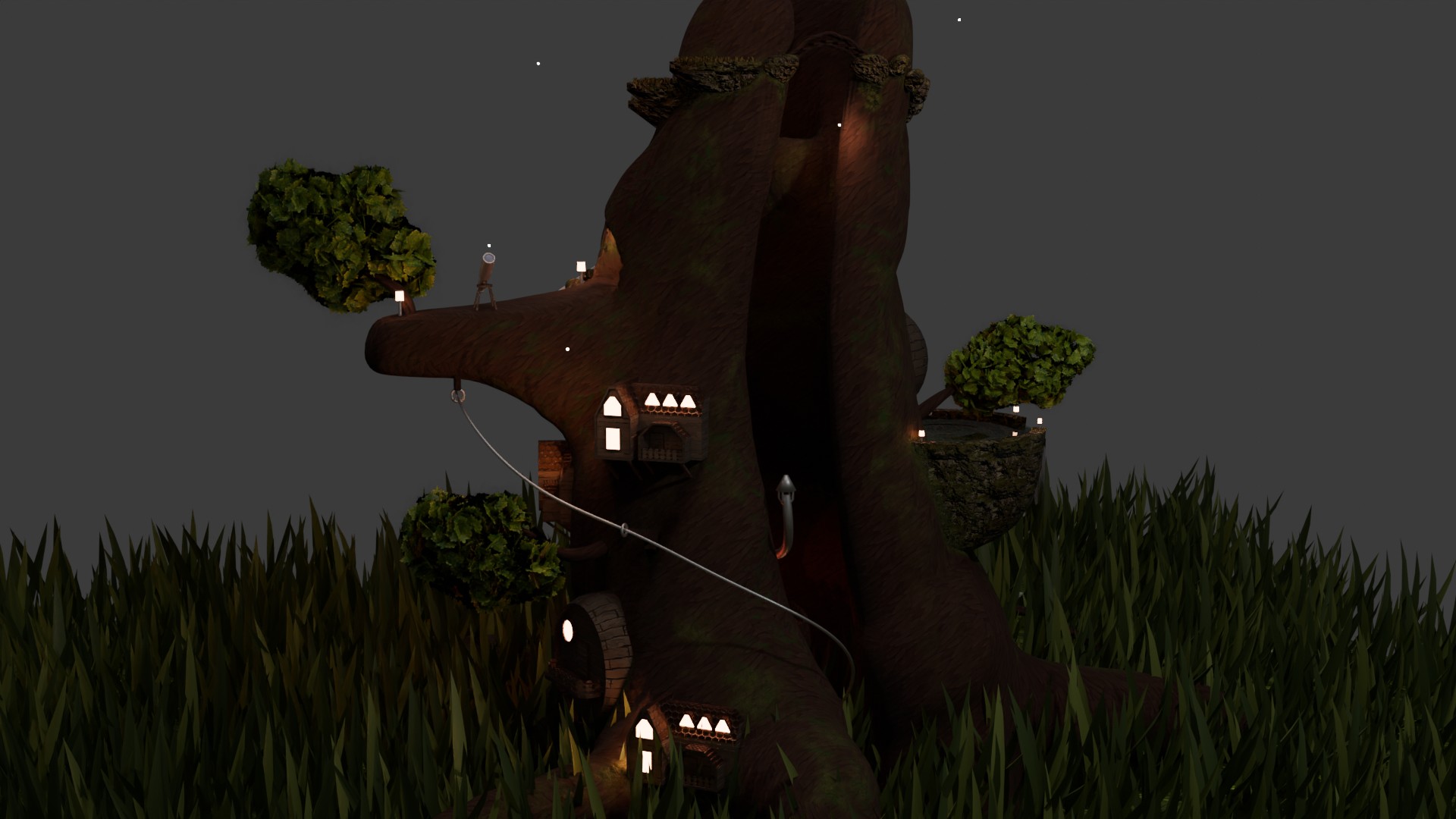 House in tree - Finished Projects - Blender Artists Community