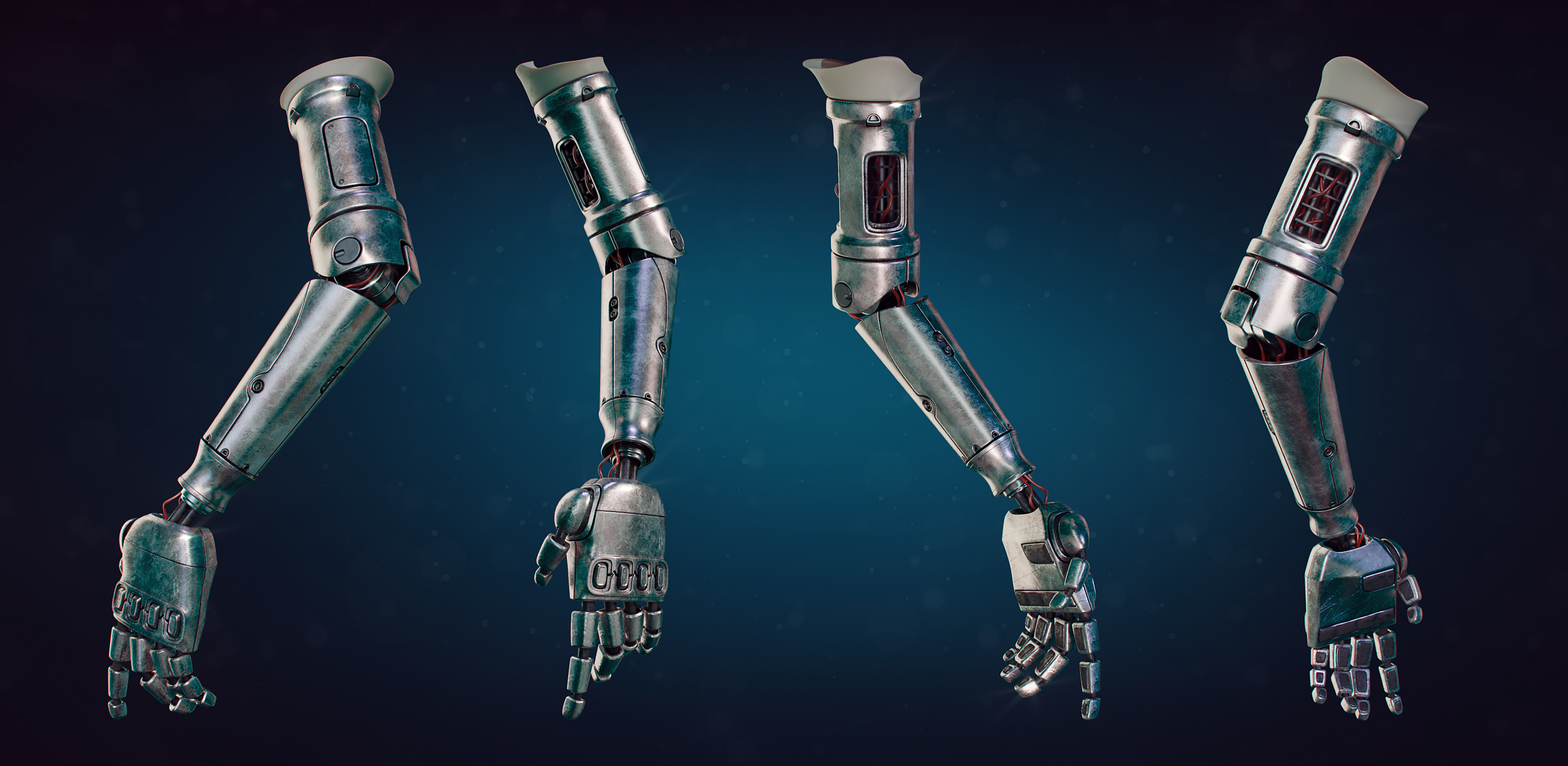 cyborg arm concept art