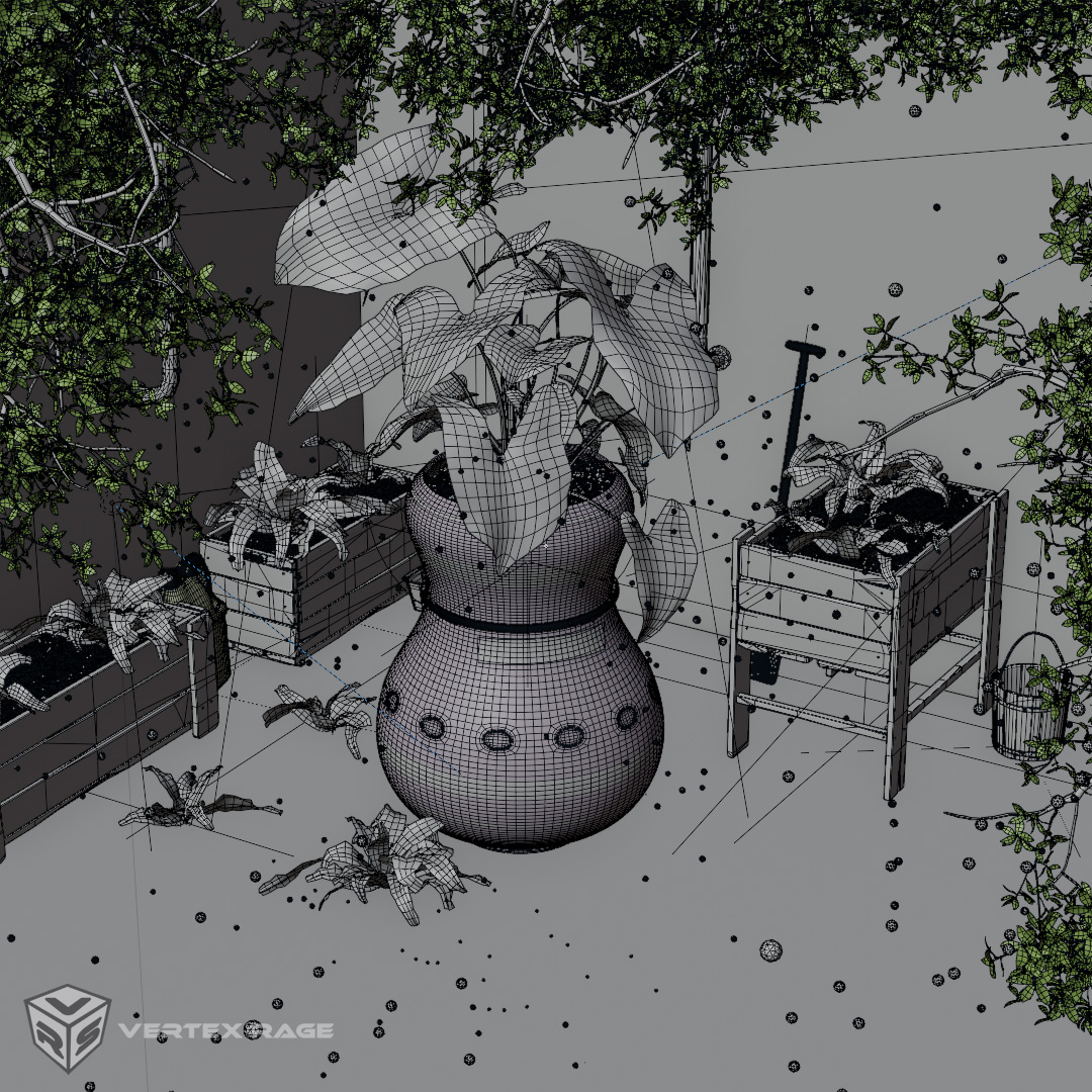 Hard Surface Practice Futuristic Potted Plant Finished Projects Hard Surface Practice Futuristic Potted Plant Finished Projects