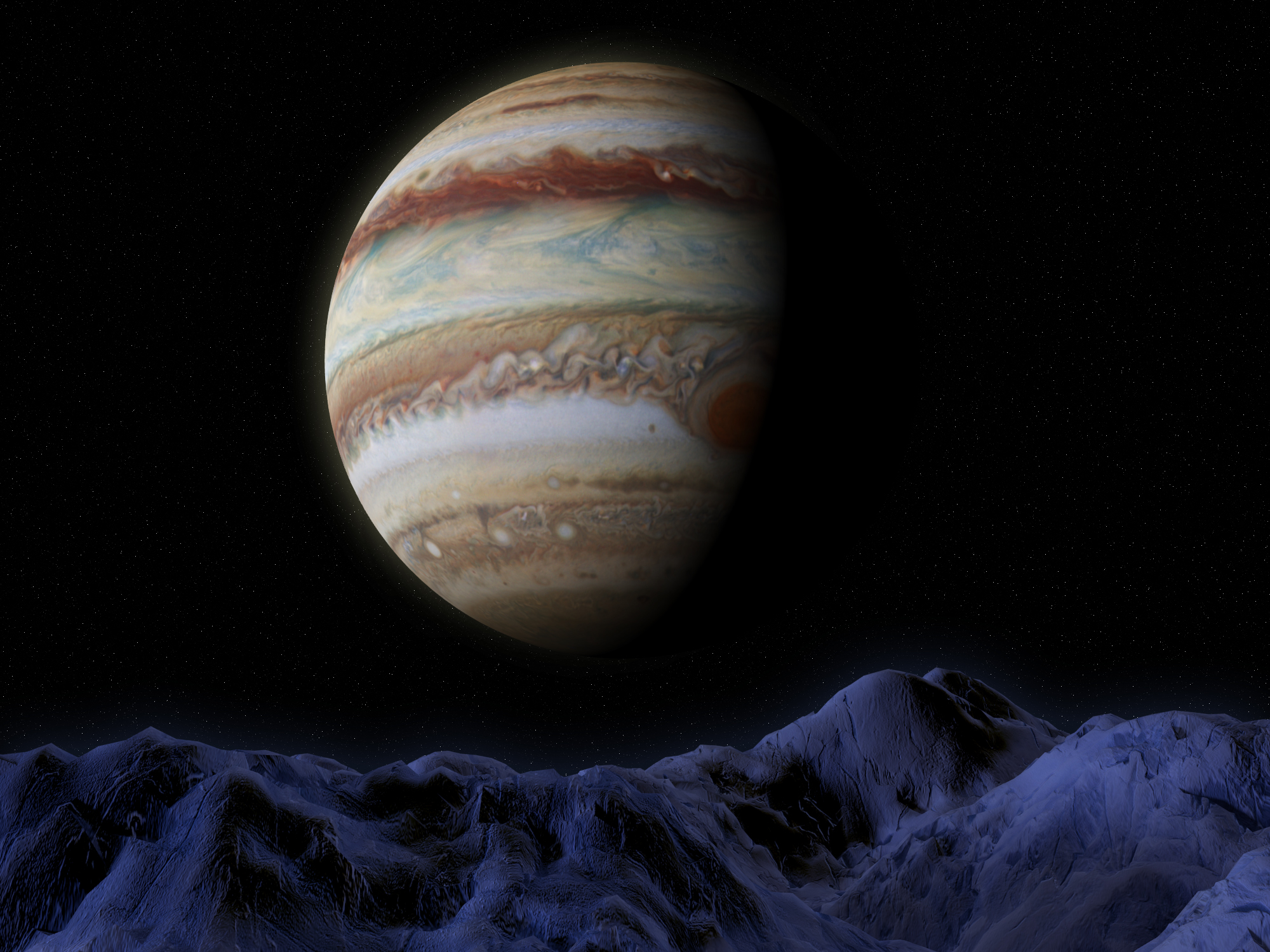 Юпитер с Ганимеда