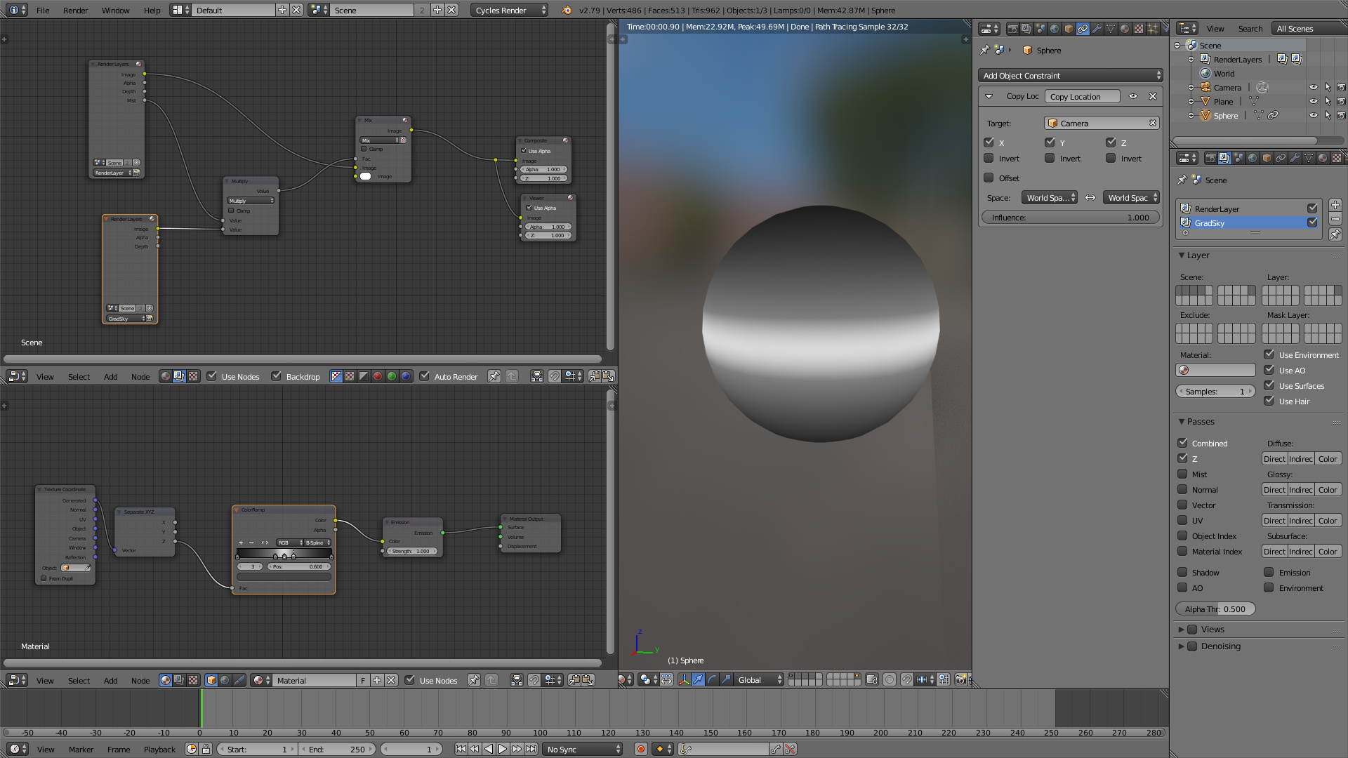 How do i get Mist ONLY around the horizon (cycles)? - Compositing and ...