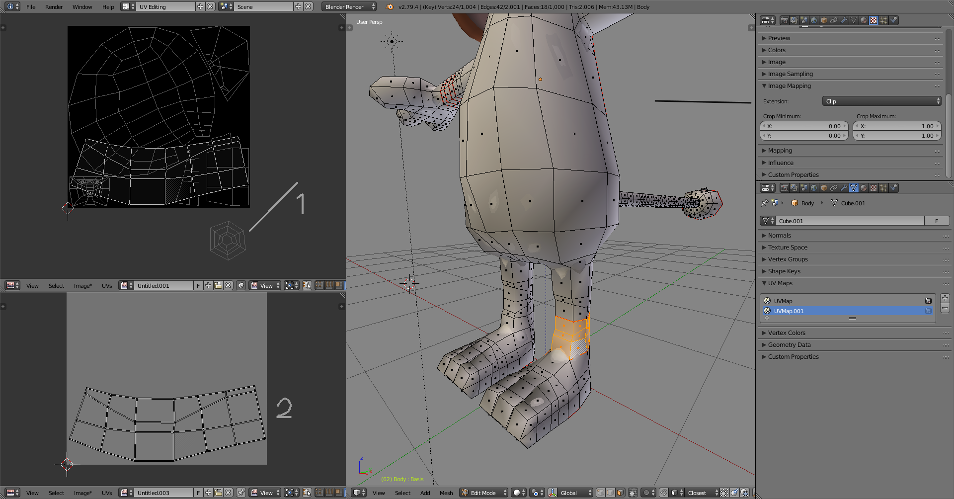 Multiple UV maps for one object - Materials and Textures - Blender ...