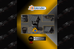 Blender 2.8 Creating your First 3D Game Model gif arstation