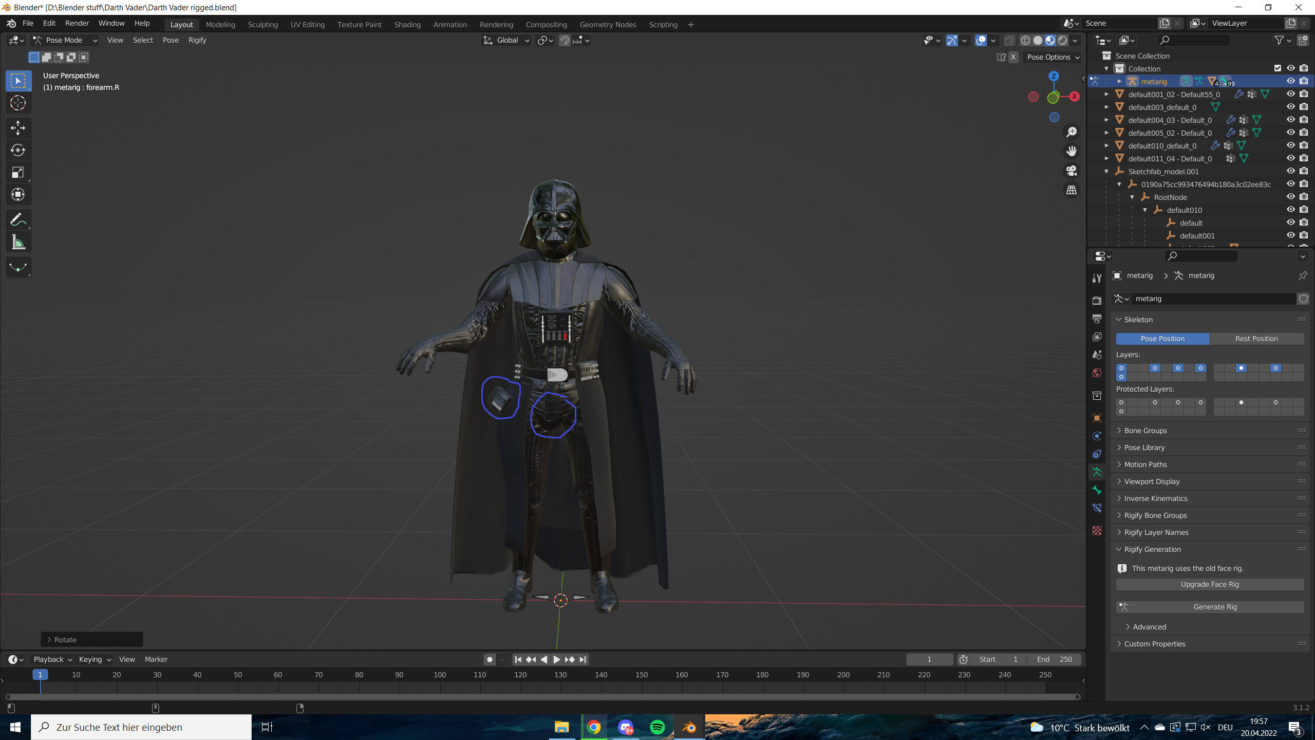 Parts of mesh following wrong bone - Animation and Rigging - Blender ...