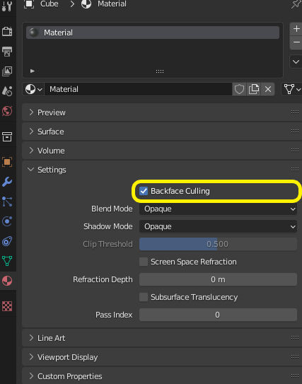 Where is Backface Culling function in Blender 4.4.3? - Basics ...