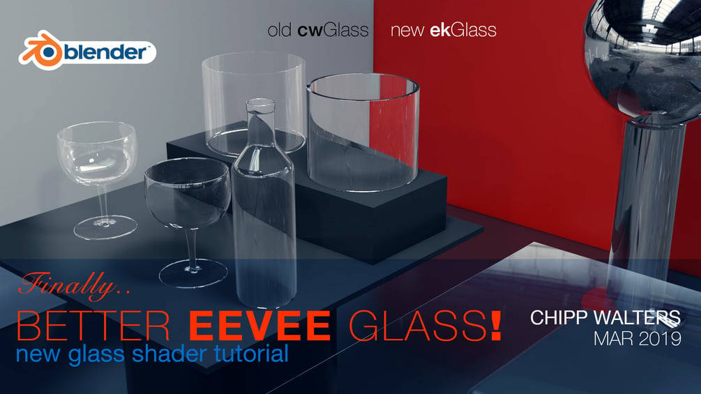 Architectural glass shader pack (Blender Cycles + EEVEE)