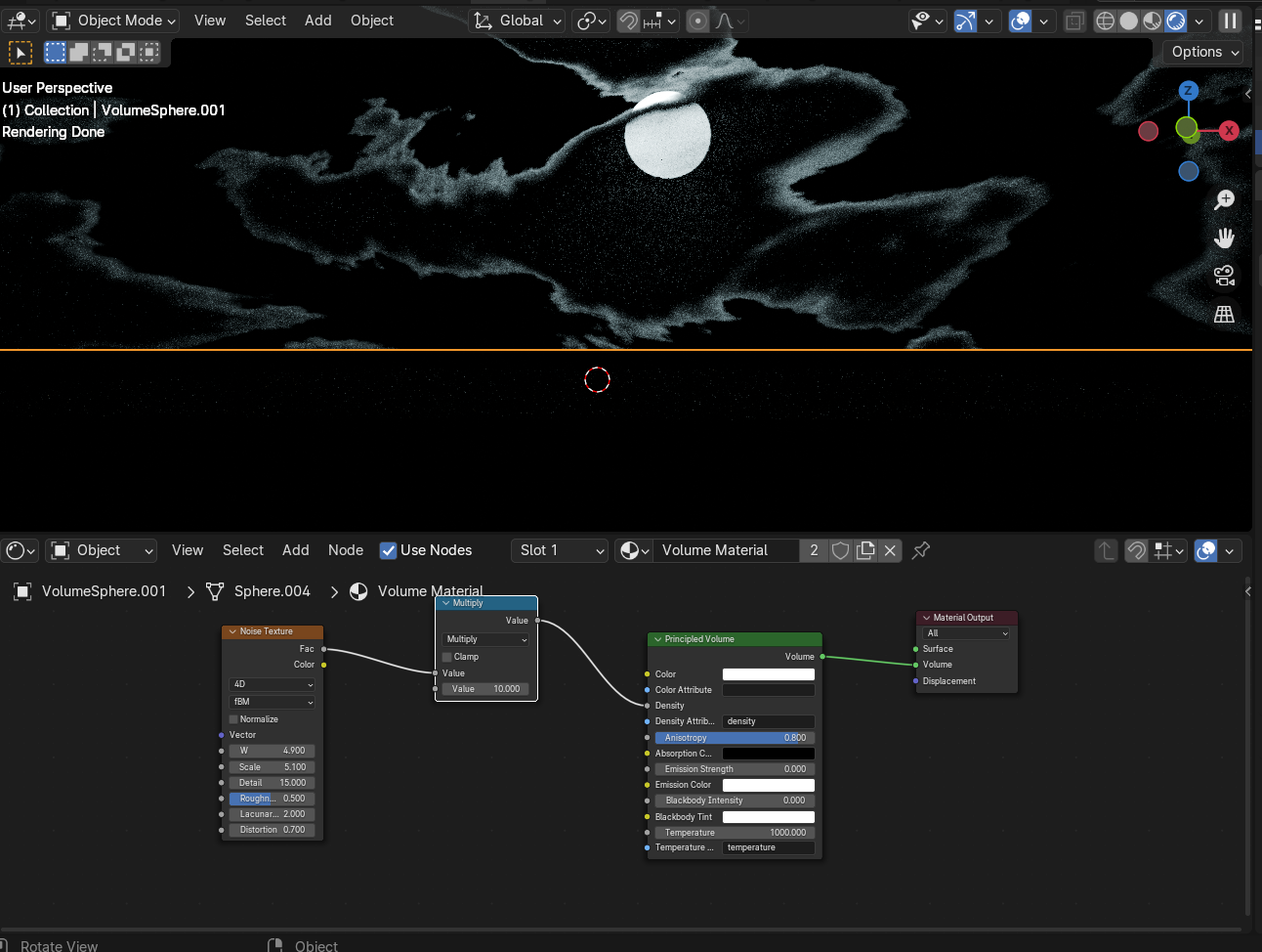 Help With Principled Volume Shader And Density Value - Materials And 