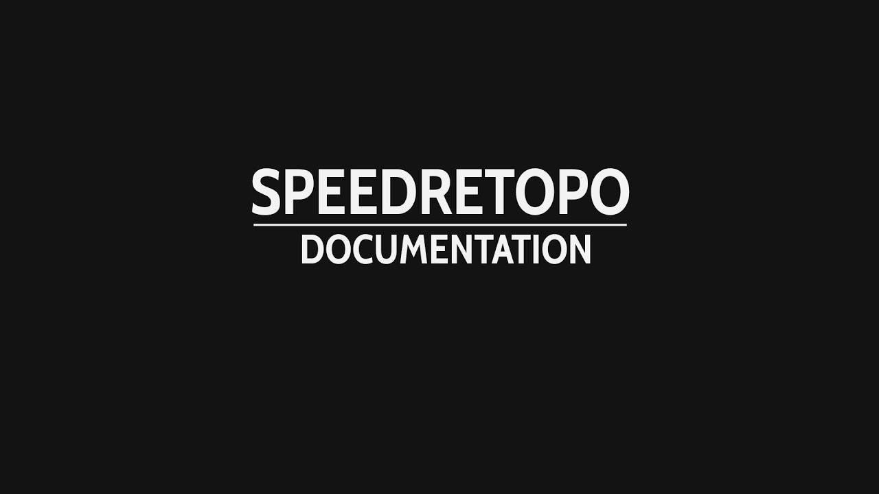 SpeedRetopo - #177 By Sleeplessmind - Released Scripts And Themes ...