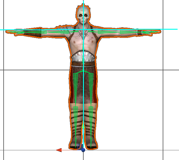2d character t-pose