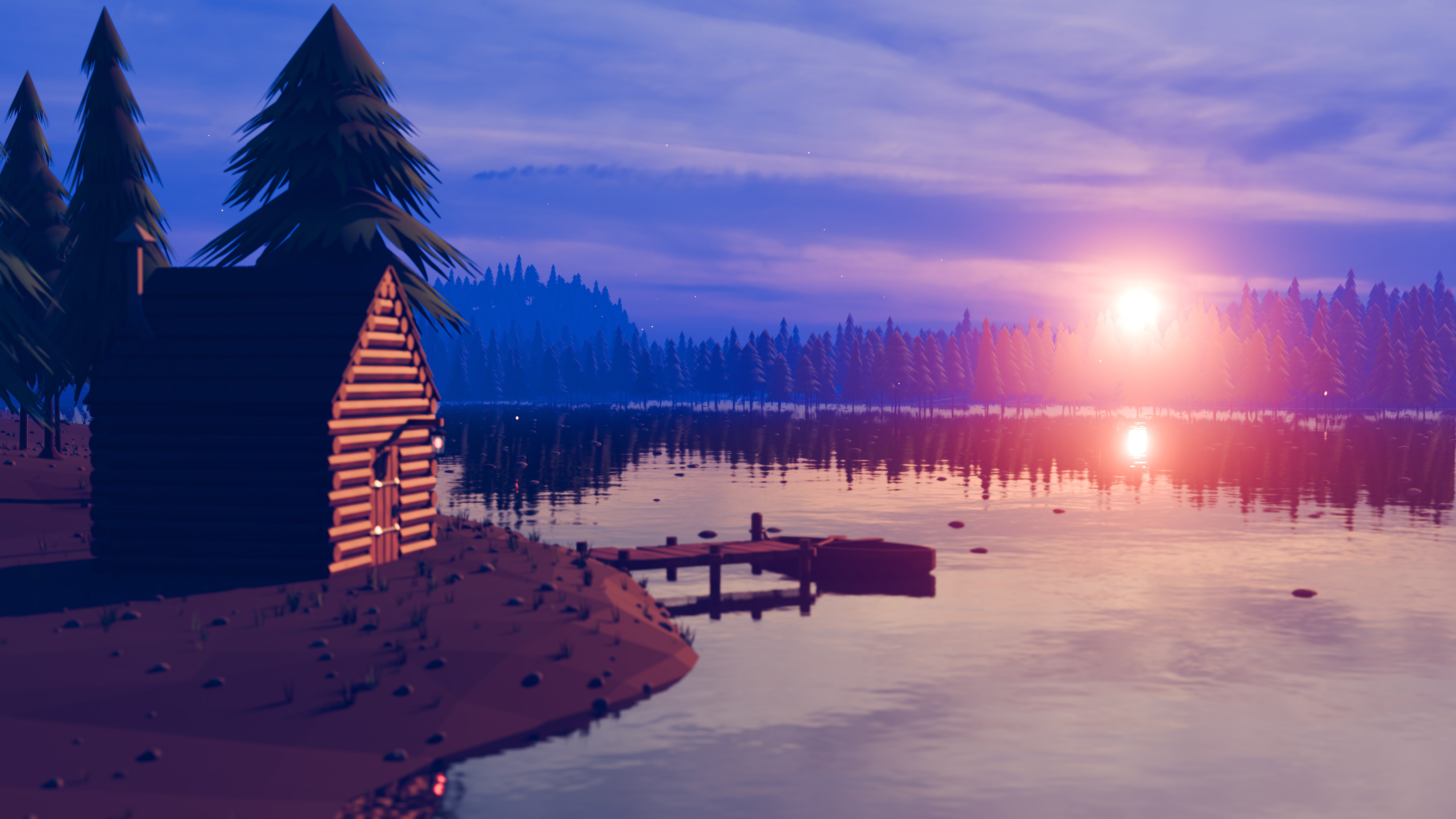 Stylized Low Poly Forest River - Finished Projects - Blender Artists ...