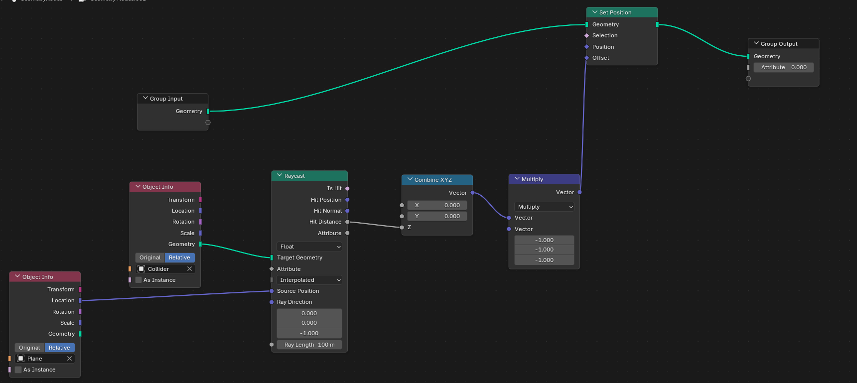Shrinkwrap constraint using geonodes - Animation and Rigging - Blender ...