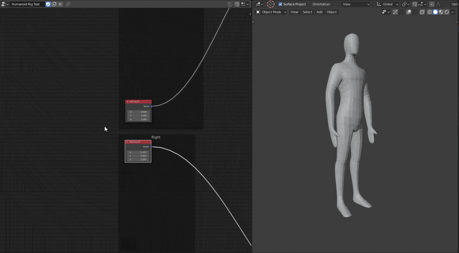 Liger Rig Character IK rigging in geometry nodes 3.0.0 alpha - Works in Progress ...