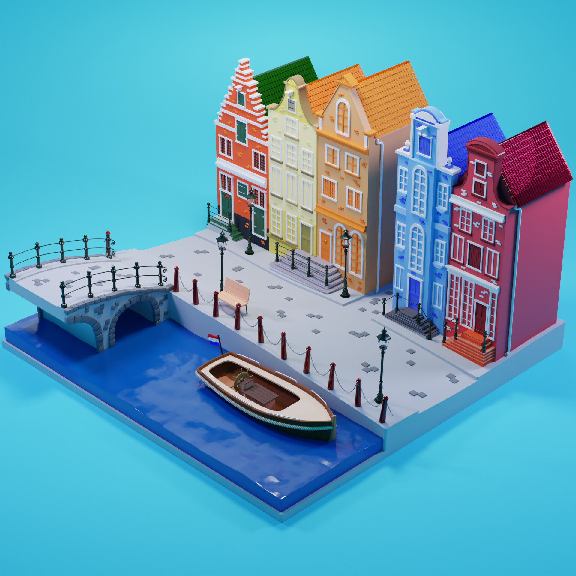 Stylized Canals of Amsterdam - Finished Projects - Blender Artists ...