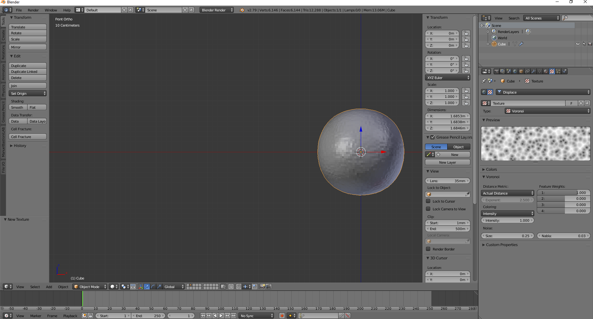 Creating rocks with the displacement modifier - Modeling - Blender ...