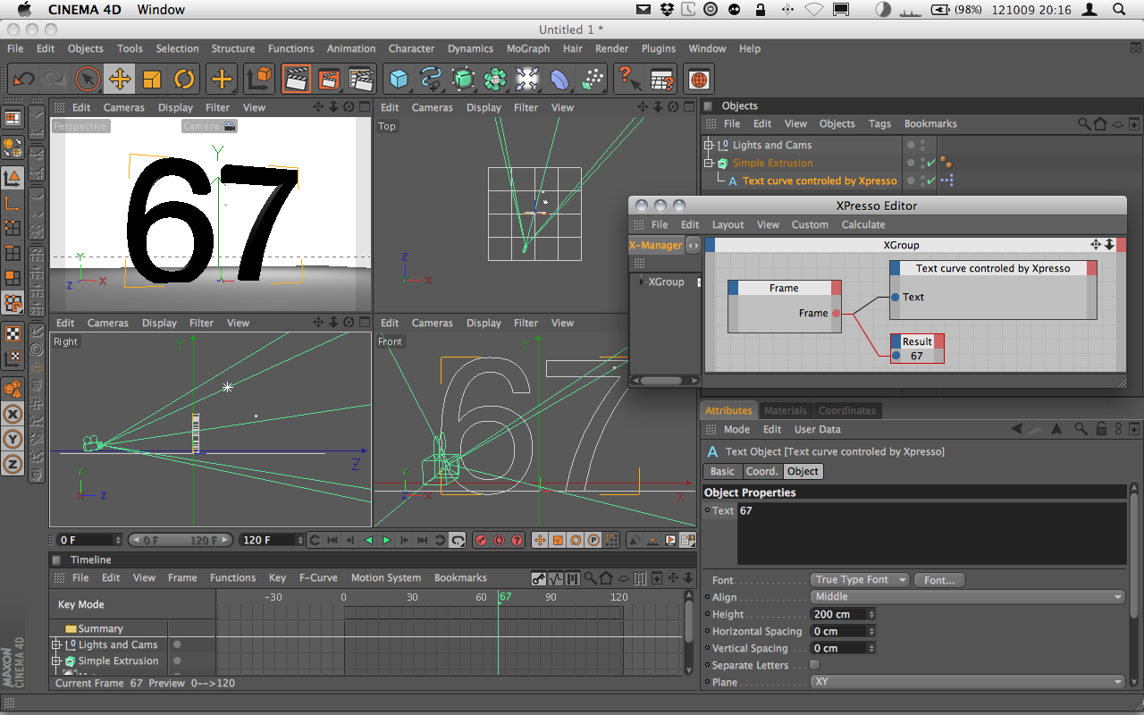 Control text content based on frame number - Animation and Rigging ...