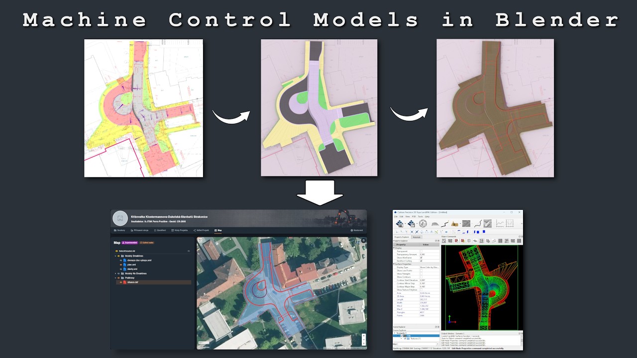 Using Blender for real construction / machine control work - Works in ...