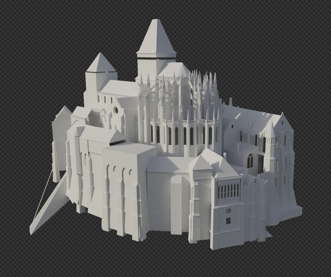 3D Printed Mont-Saint Michel Model 