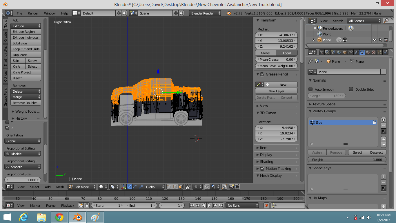 Moving groups of vertices - Modeling - Blender Artists Community