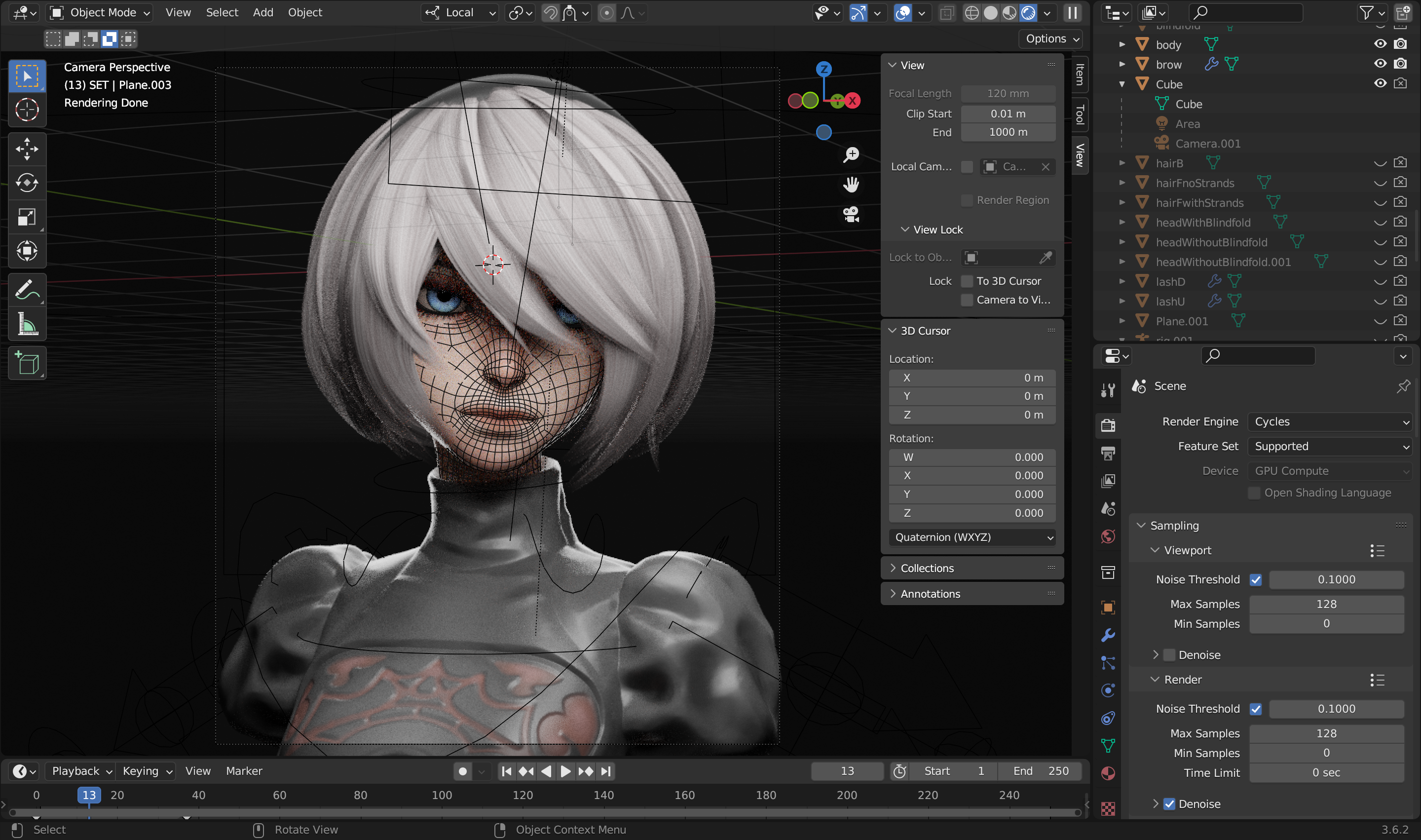 2B from Nier:Automata - Finished Projects - Blender Artists Community